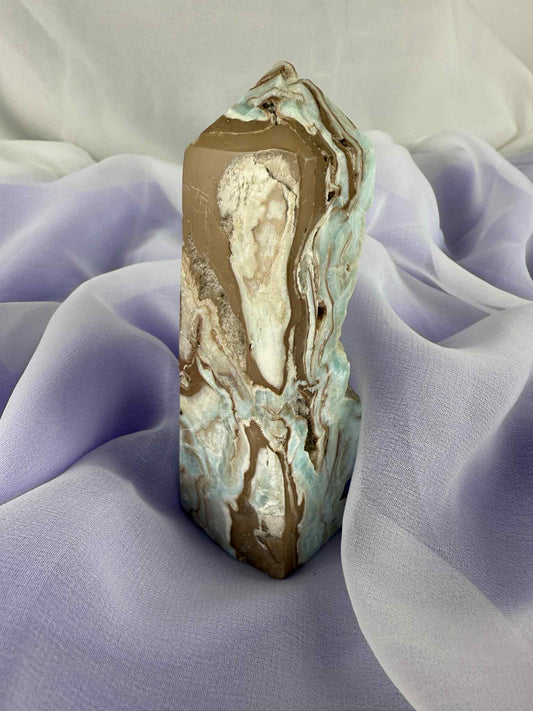 Caribbean Calcite Polished Point #2