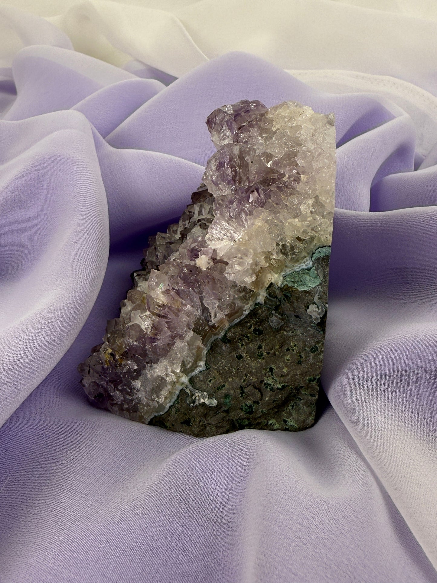 Snowy Amethyst Druze Formation #13