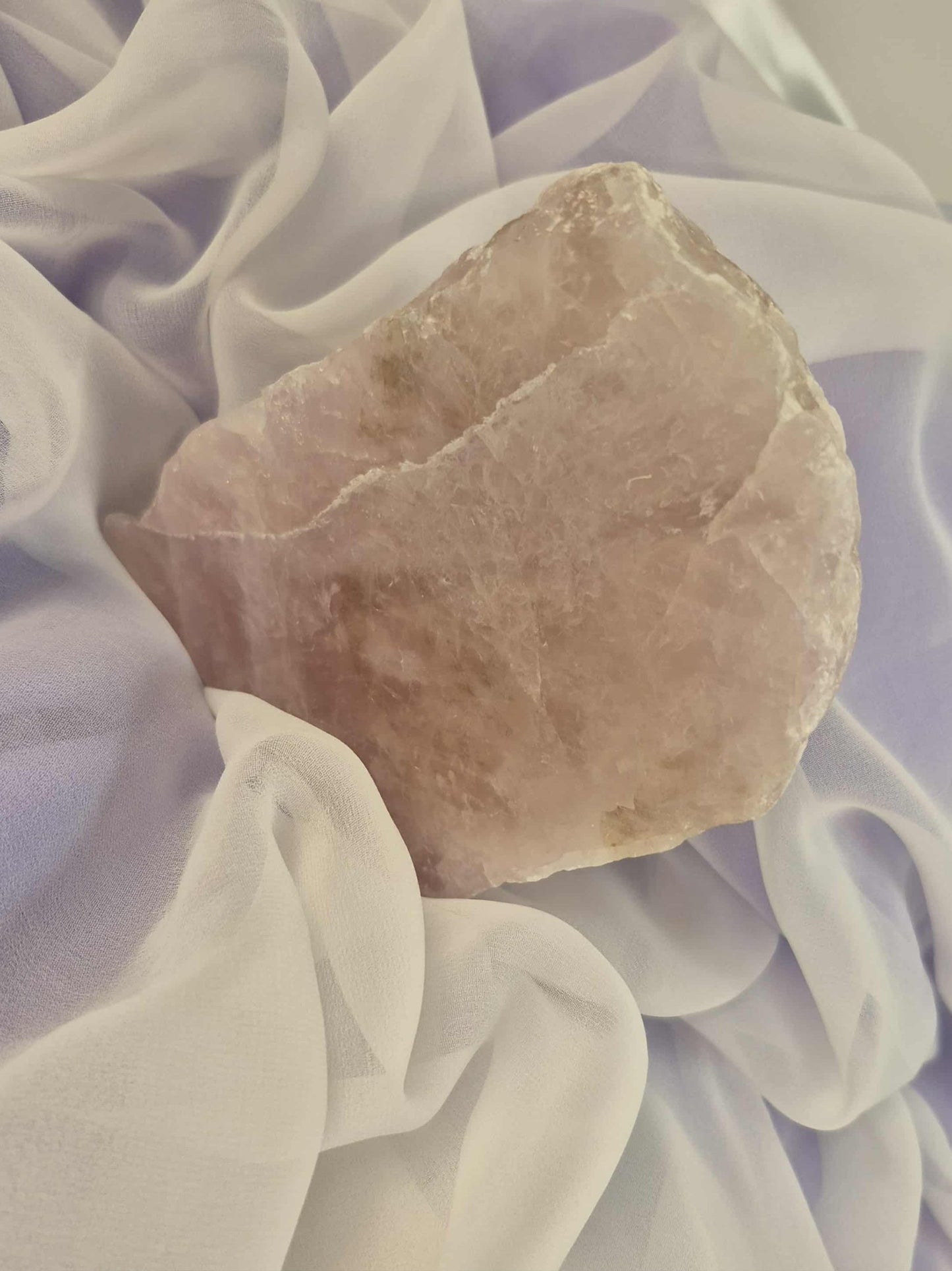 One-Sided Polished Rose Quartz #1