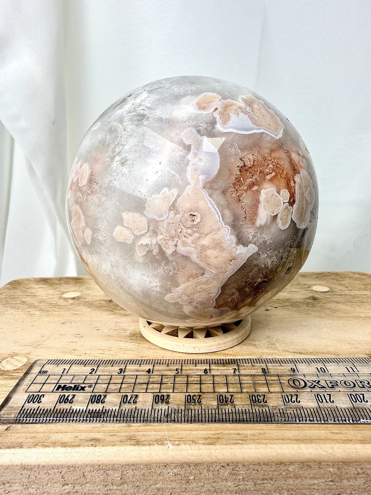 Flower Agate Sphere (#3) - 1.42kg - Madagascar