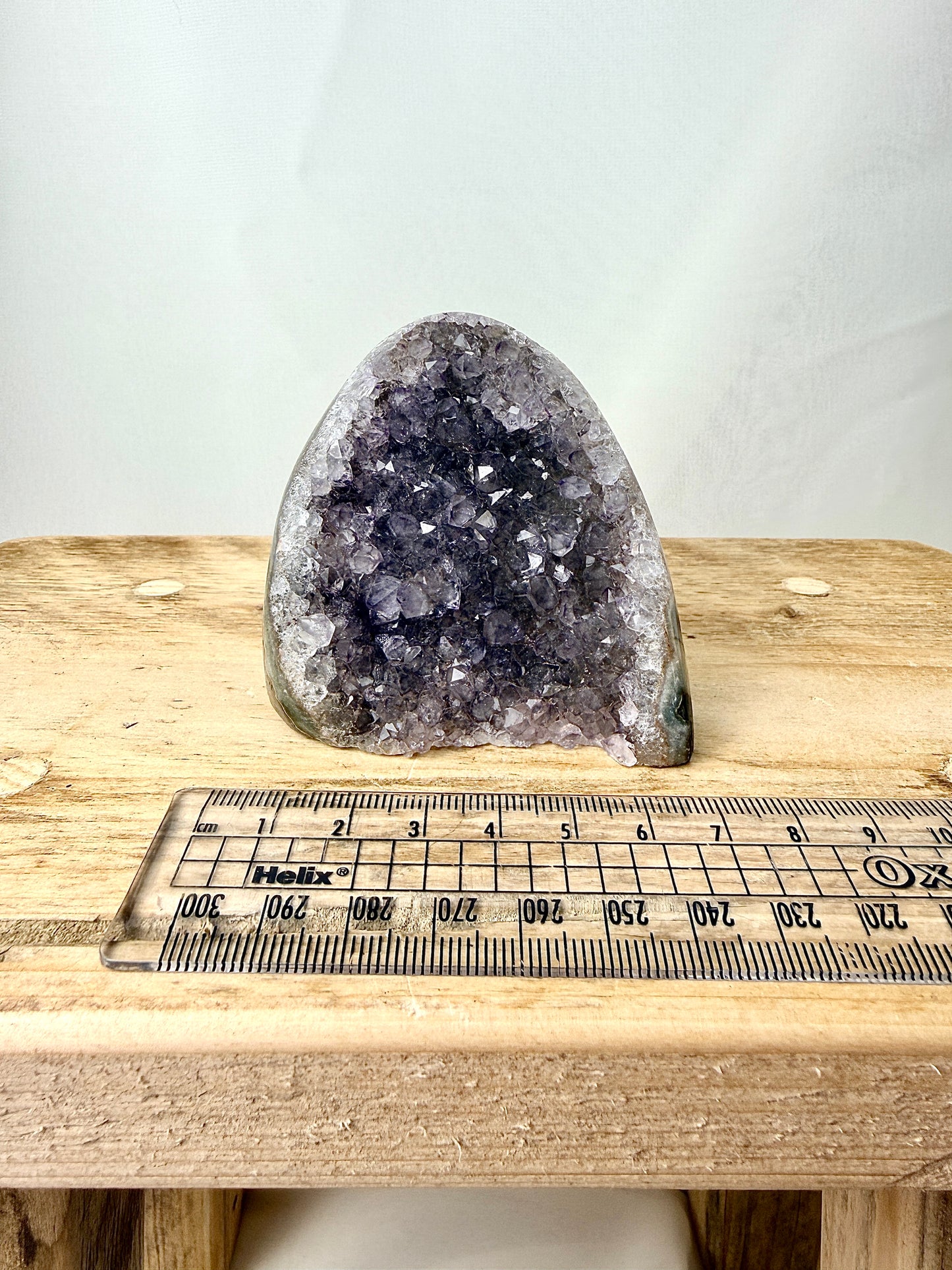 Part-Polished Amethyst Cut Base (#1) - 0.22kg - Brazil