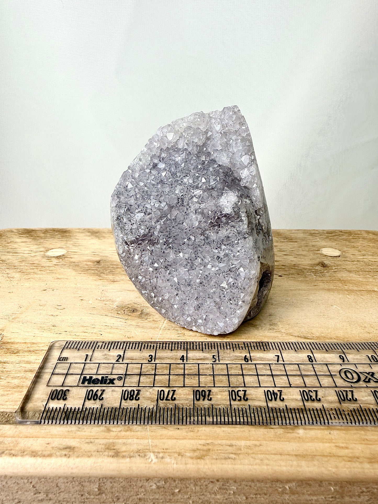 Part-Polished Amethyst Cut Base (#2) - 0.34kg - Brazil