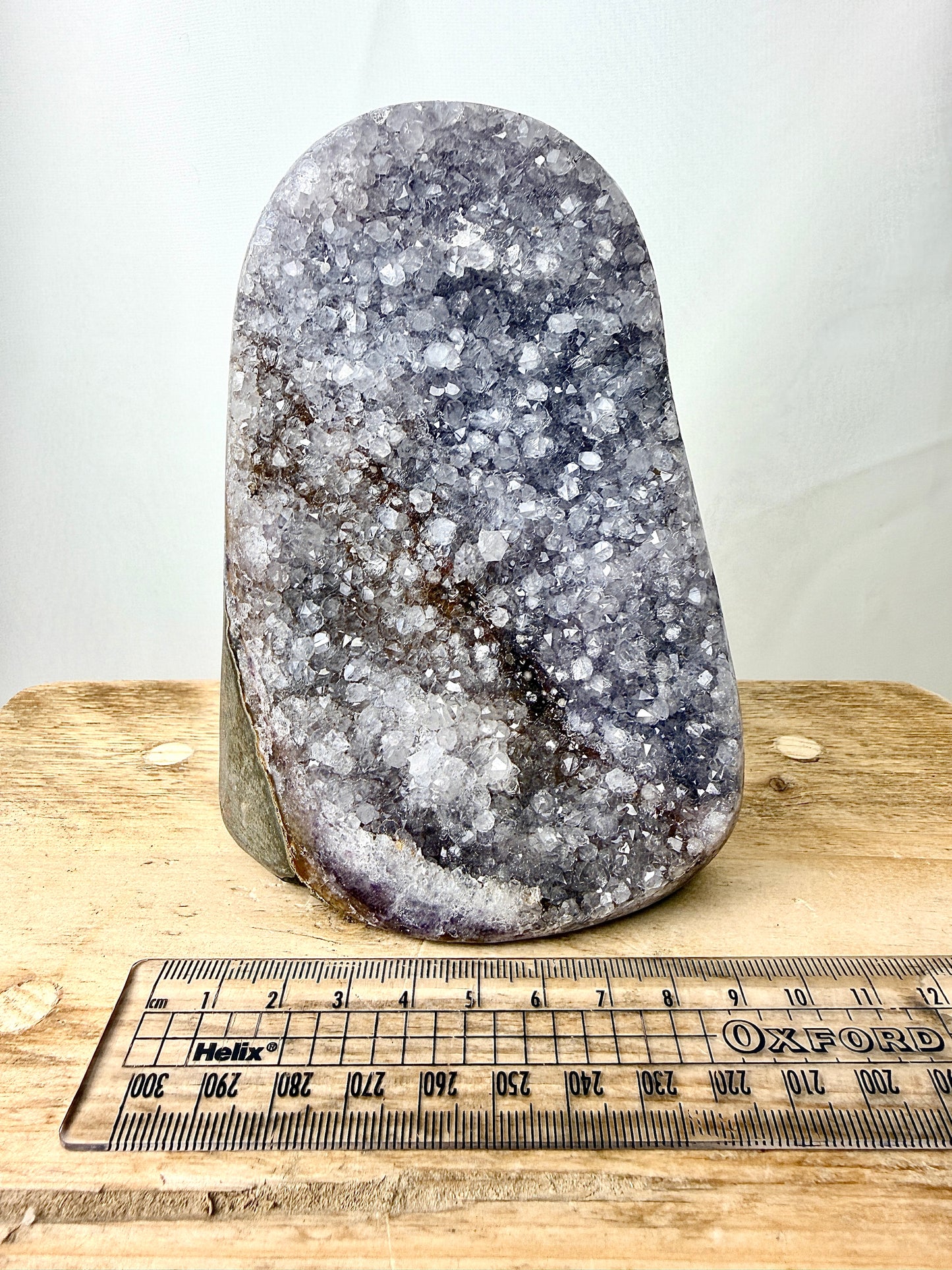 Part-Polished Amethyst Cut Base (#9) - 0.93kg - Brazil