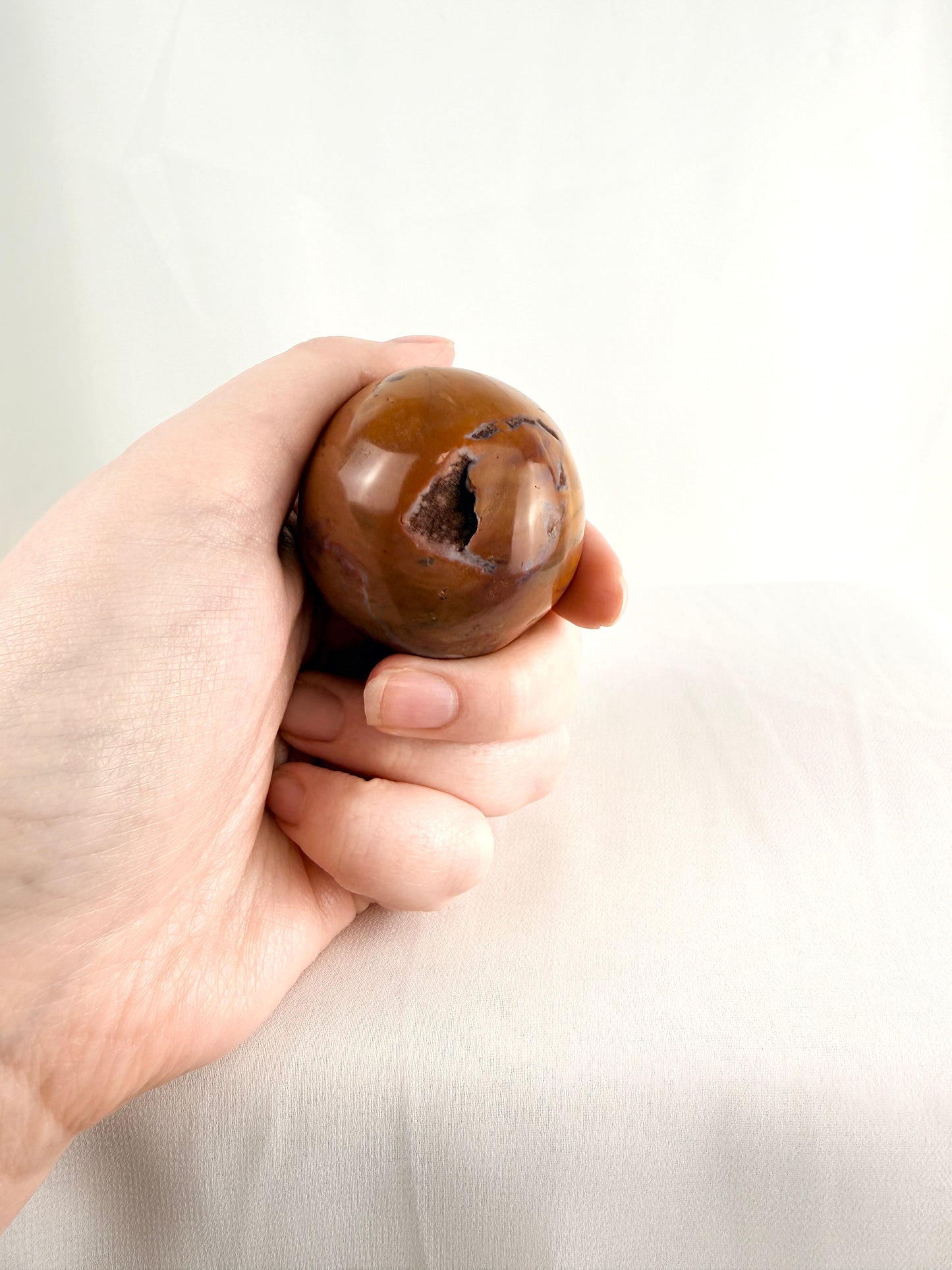 Natural Ocean Jasper Sphere Crystal - Madagascar - 0.12kg