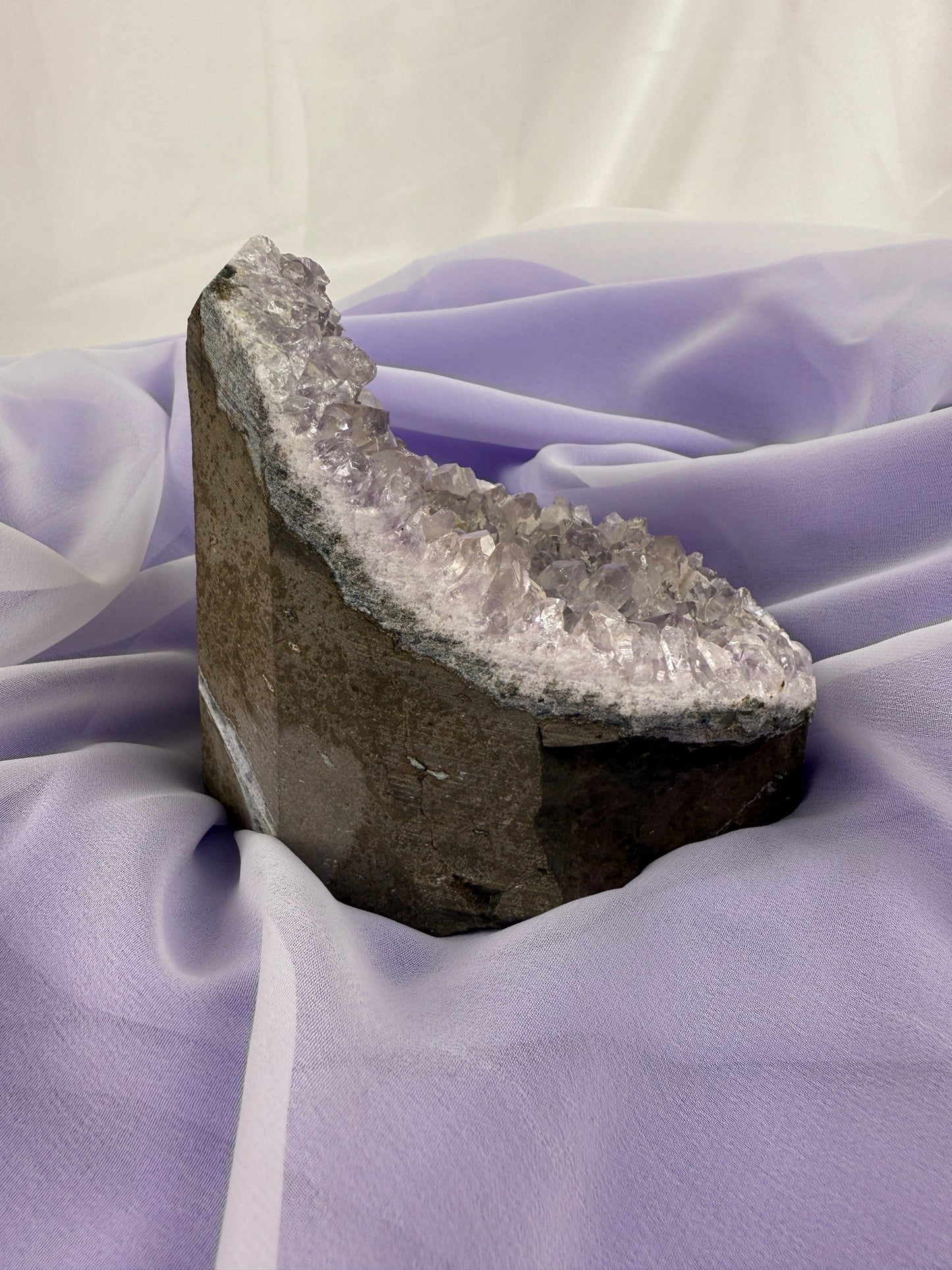 Snowy Amethyst Druze Formation #1