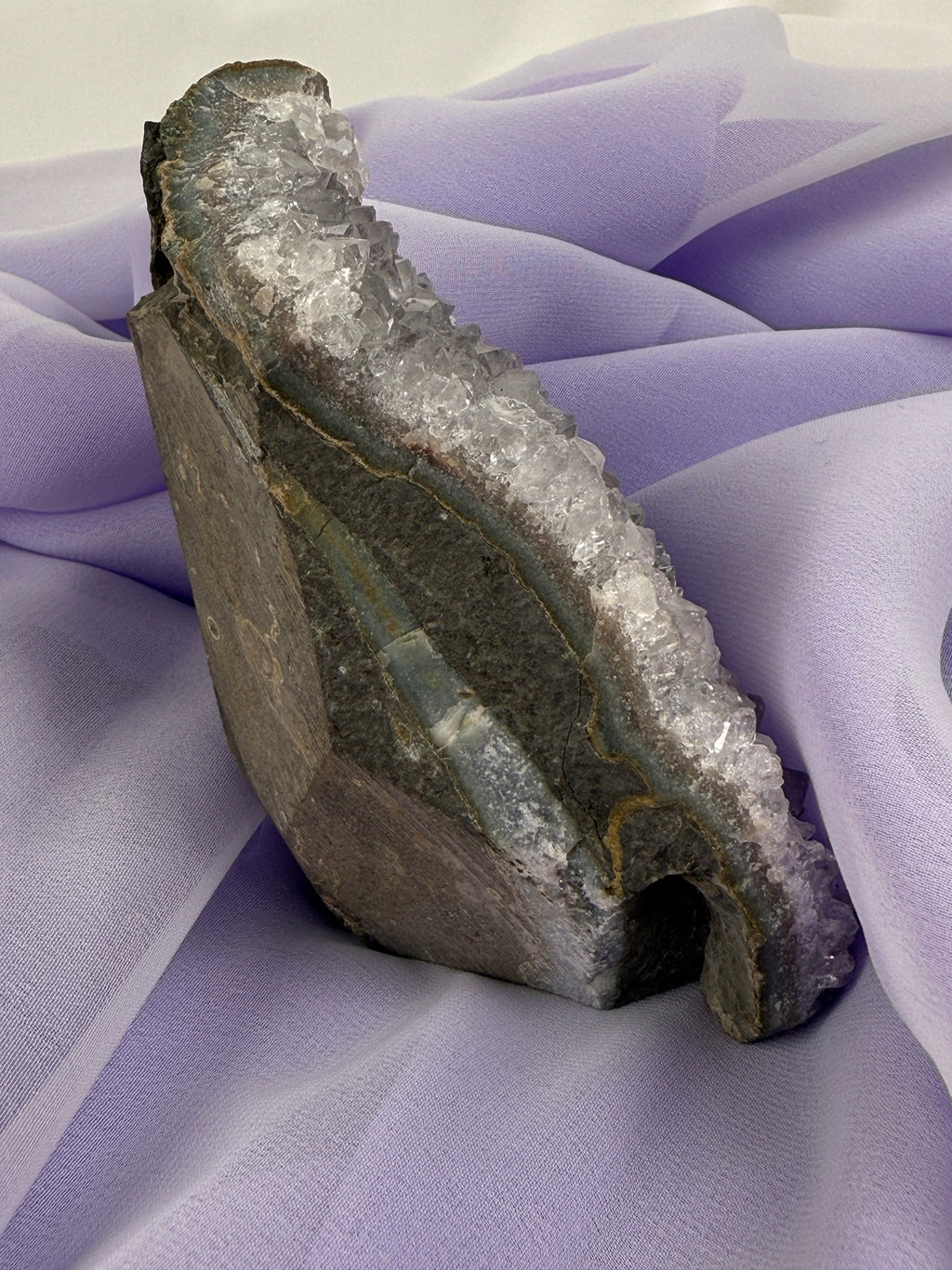 Snowy Amethyst Druze Formation (#4)