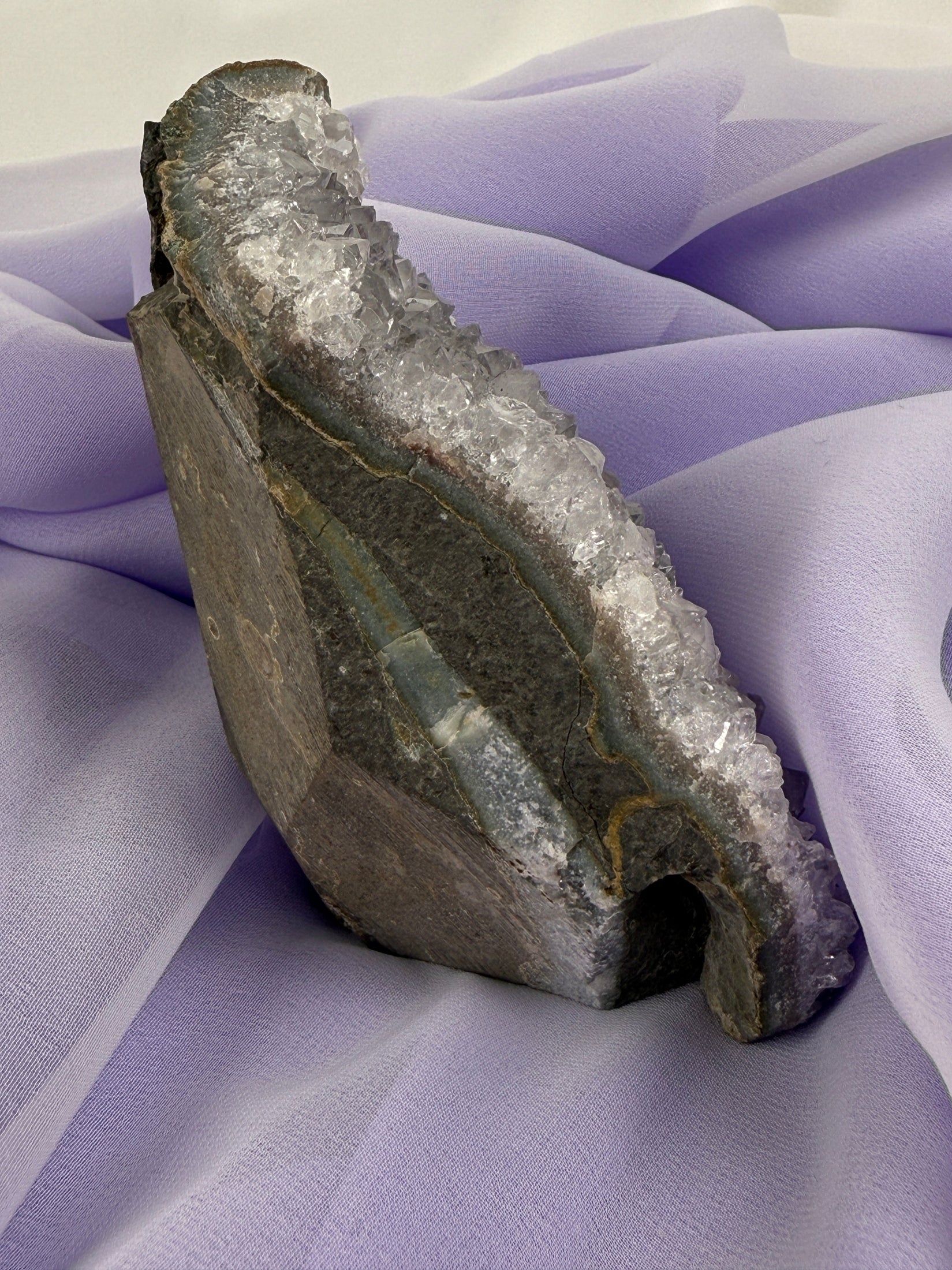 Snowy Amethyst Druze Formation (#4)