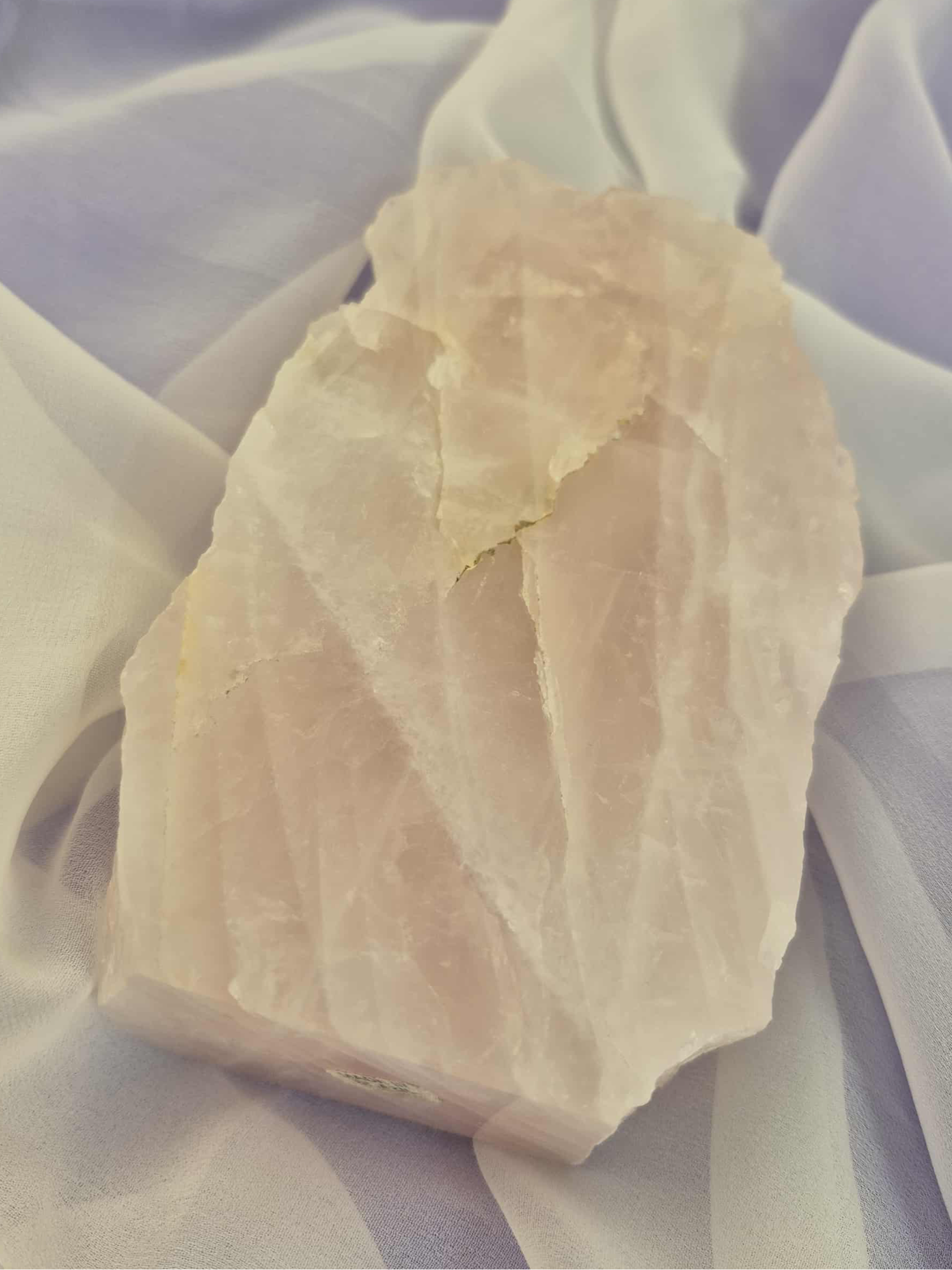 One-Sided Polished Rose Quartz (#2)