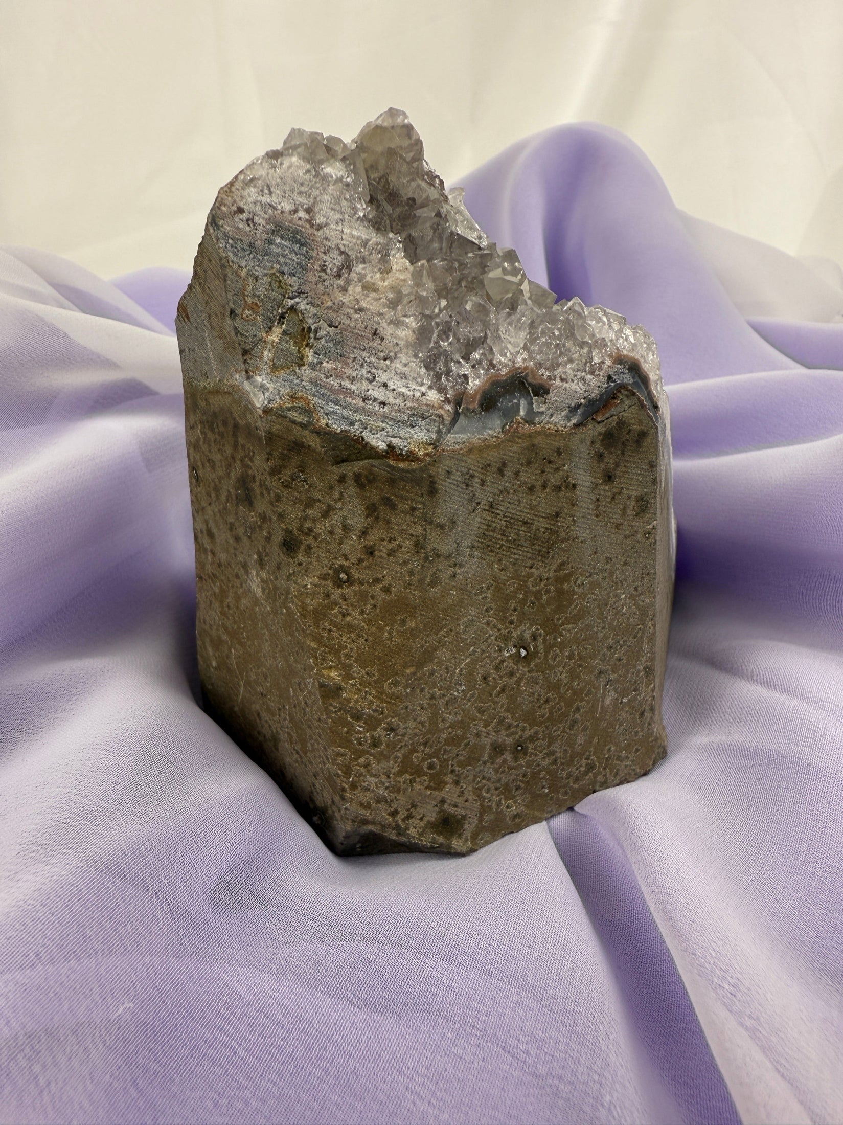Snowy Amethyst Druze Formation (#10)