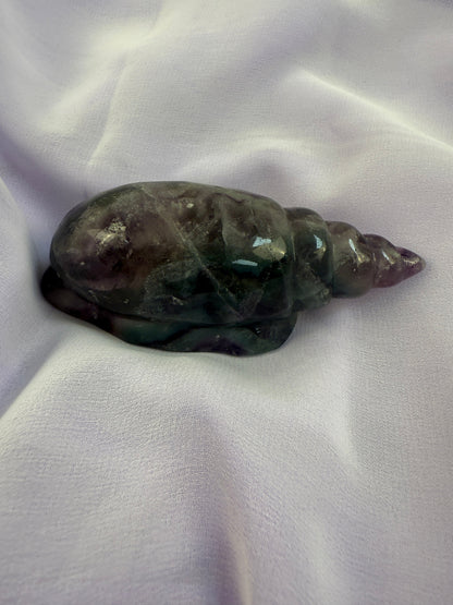 Rainbow Fluorite Conch Shell #5