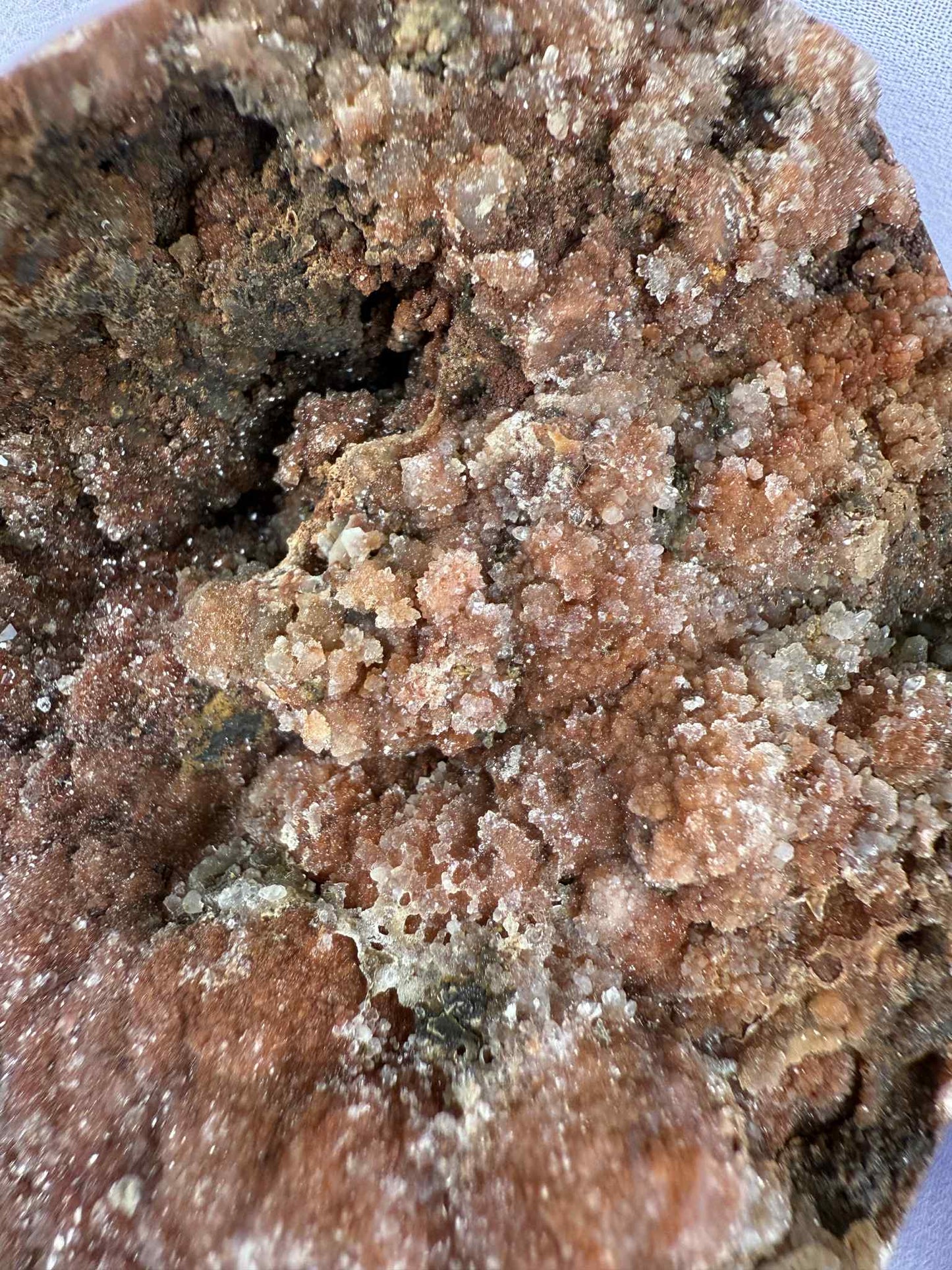Red Chalcedony Druzy Egg