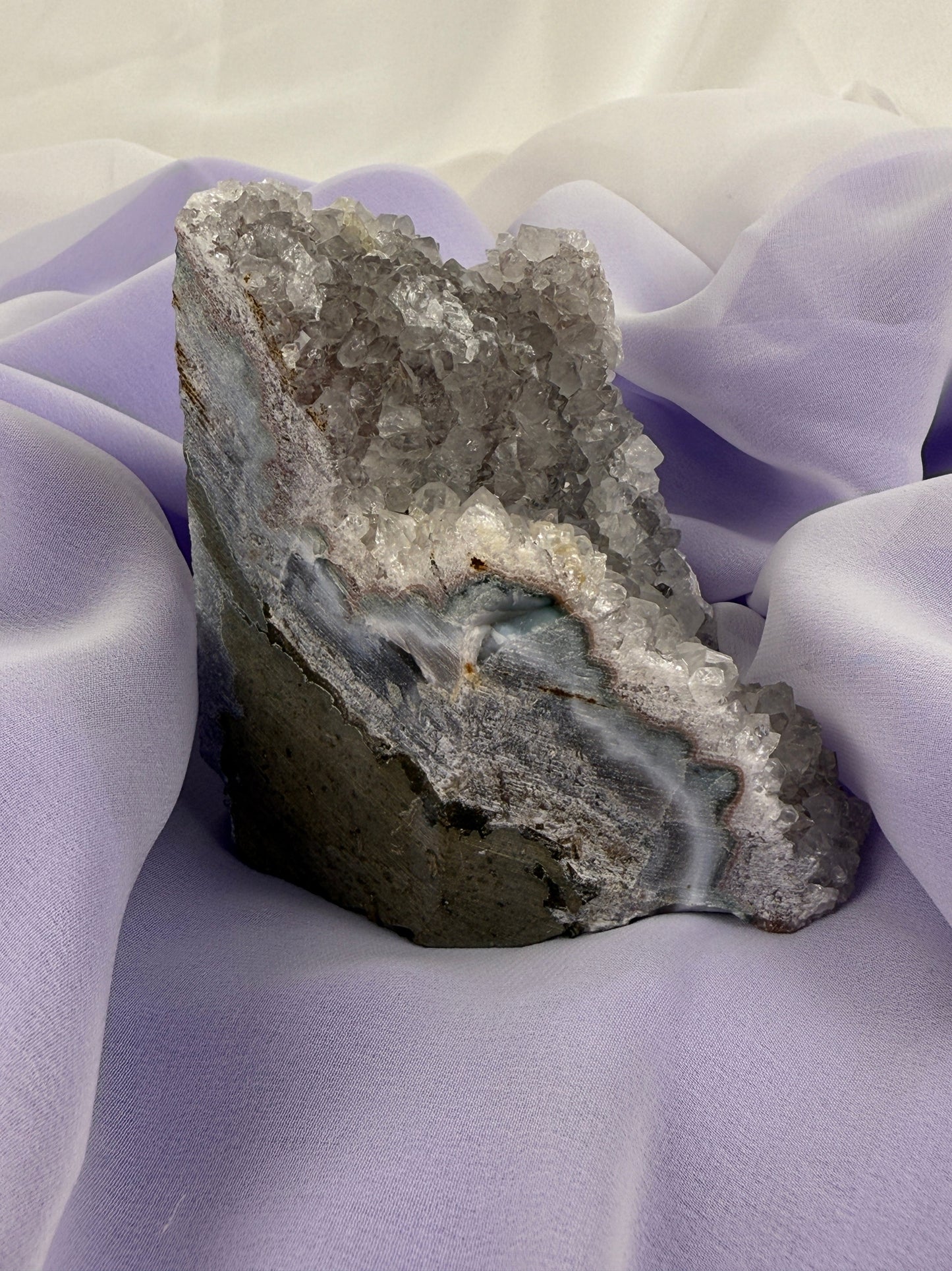 Snowy Amethyst Druze Formation #6
