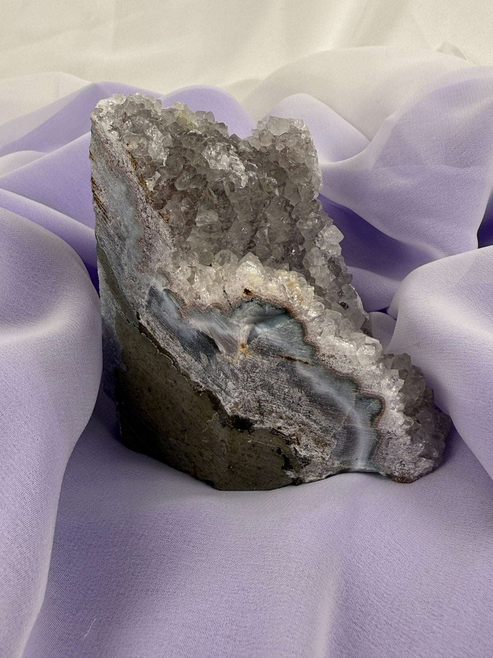 Snowy Amethyst Druze Formation (#6)