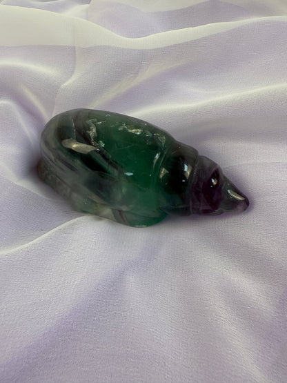 Rainbow Fluorite Conch Shell #1
