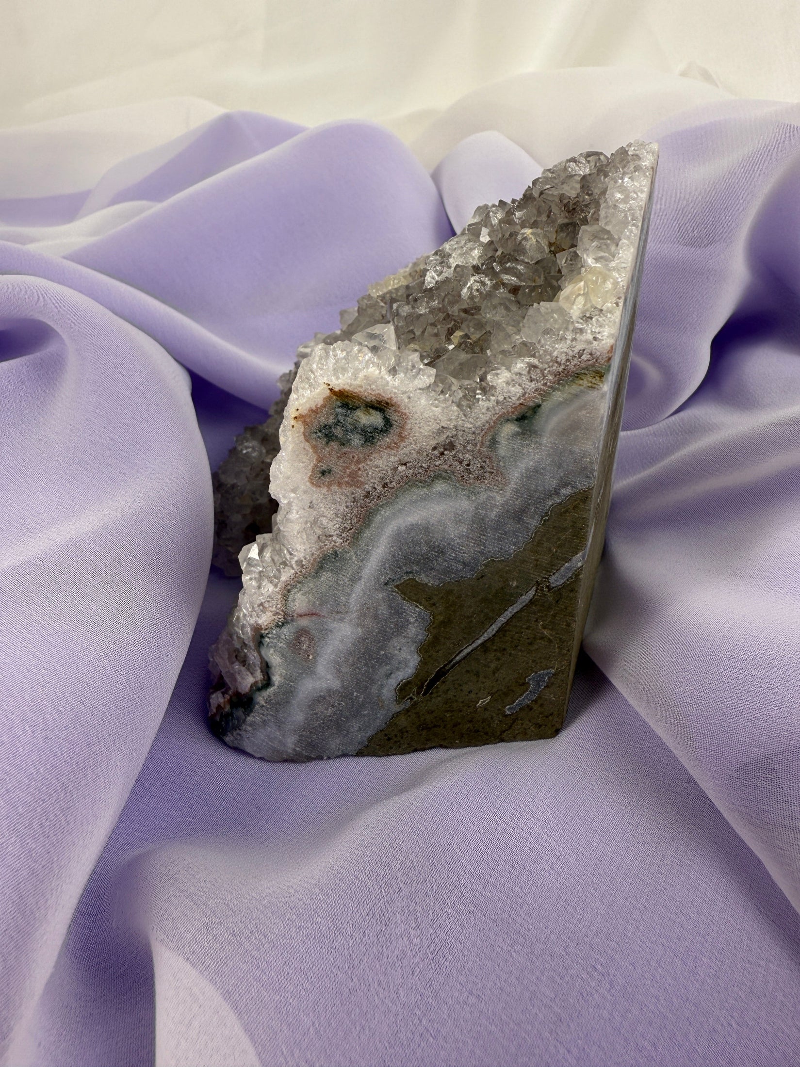 Snowy Amethyst Druze Formation (#6)