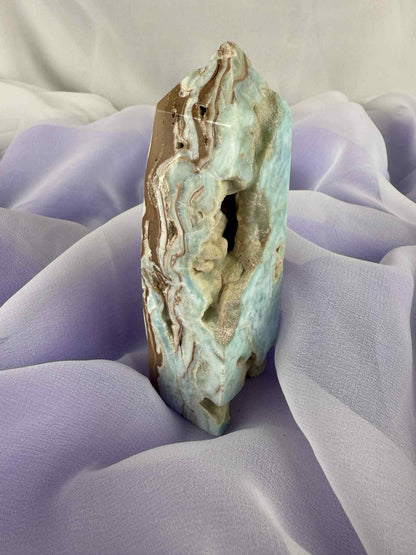 Caribbean Calcite Polished Point #2