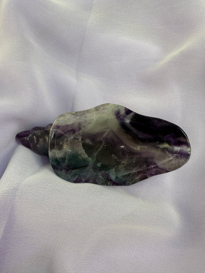 Rainbow Fluorite Conch Shell #5