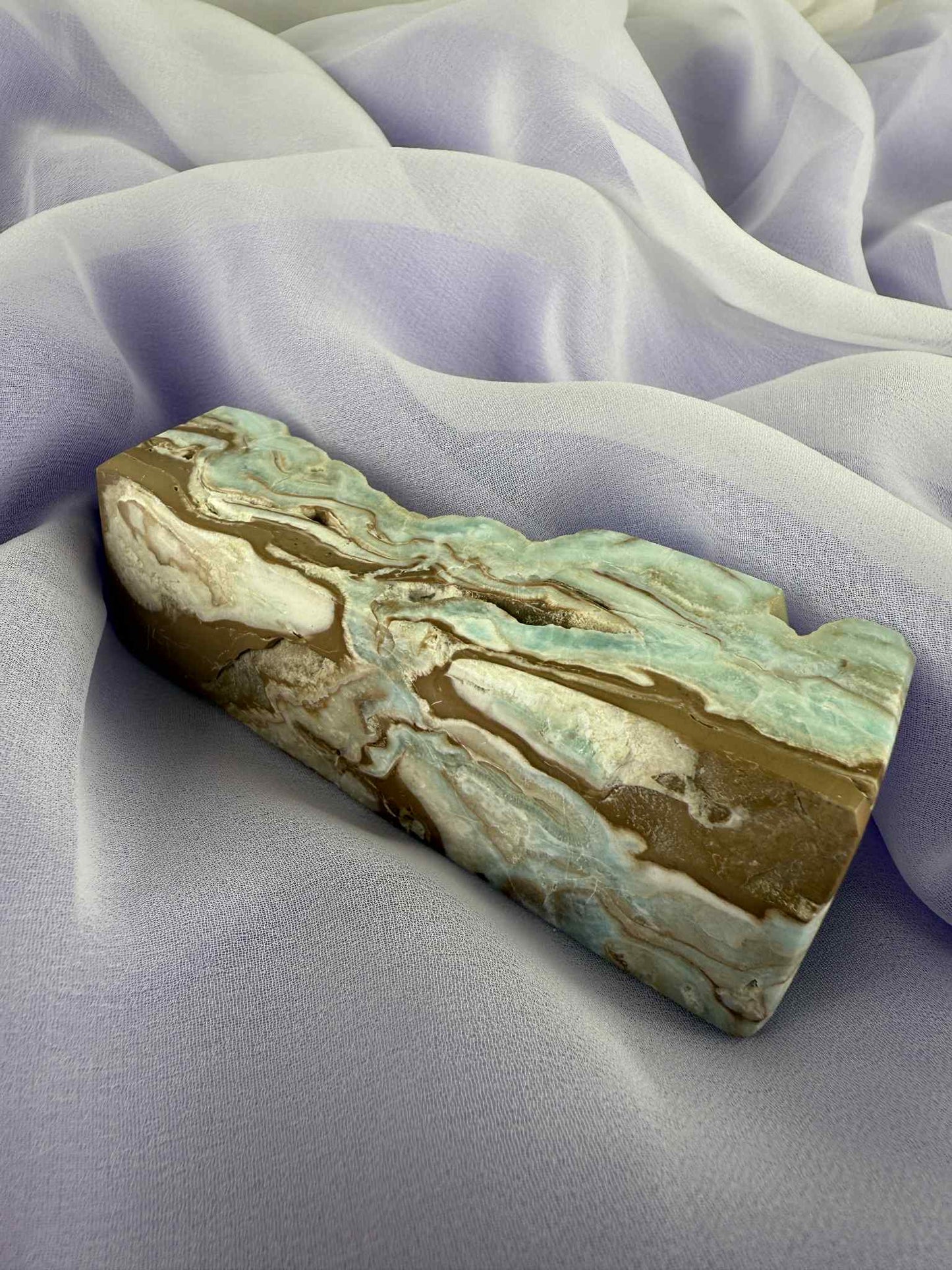 Caribbean Calcite Polished Point #2