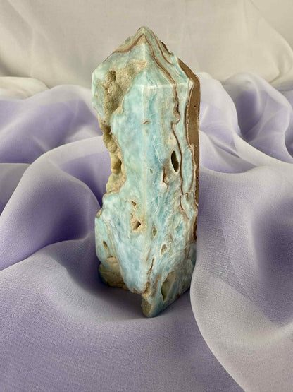 Caribbean Calcite Polished Point #2