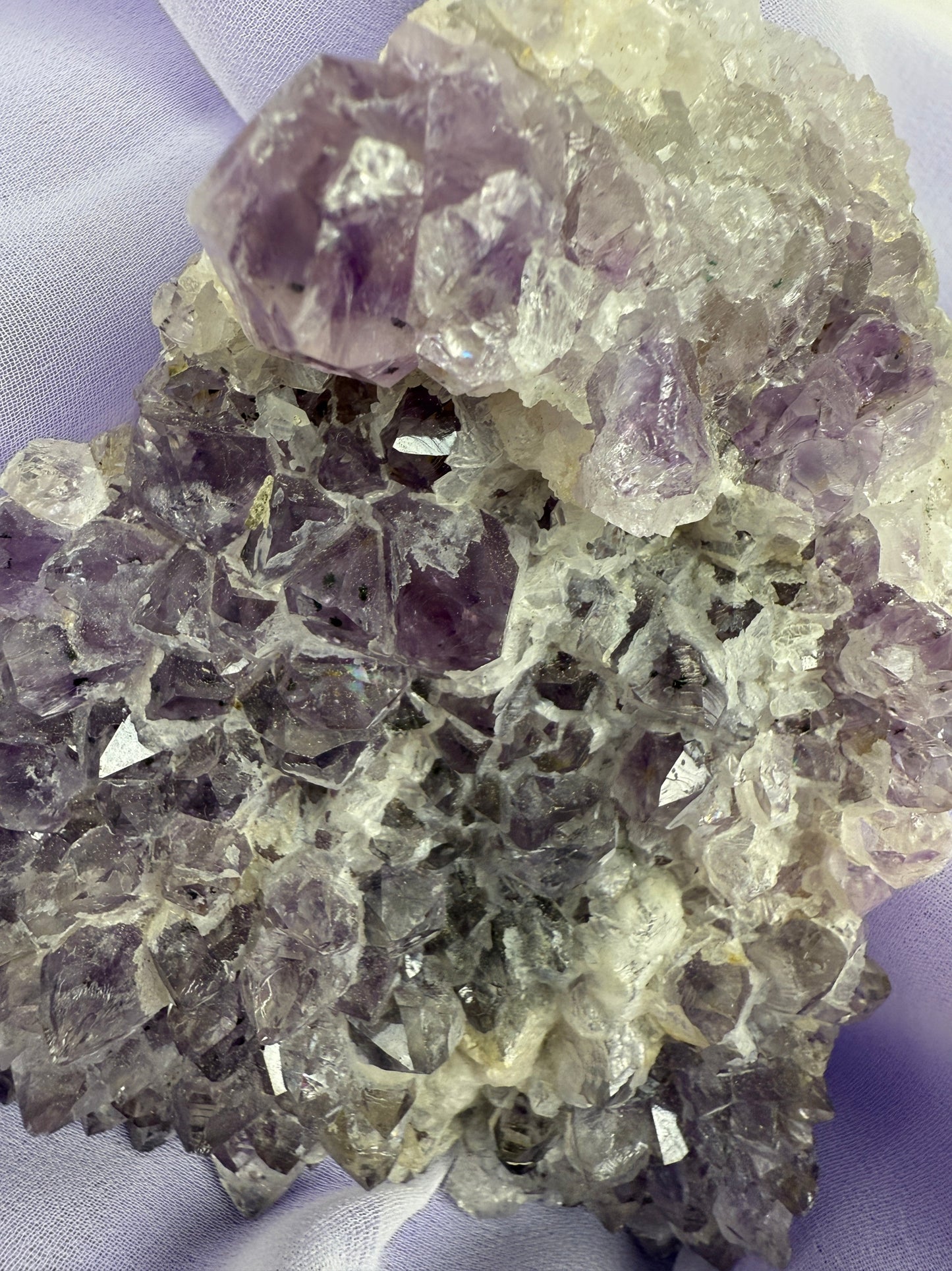 Snowy Amethyst Druze Formation #13
