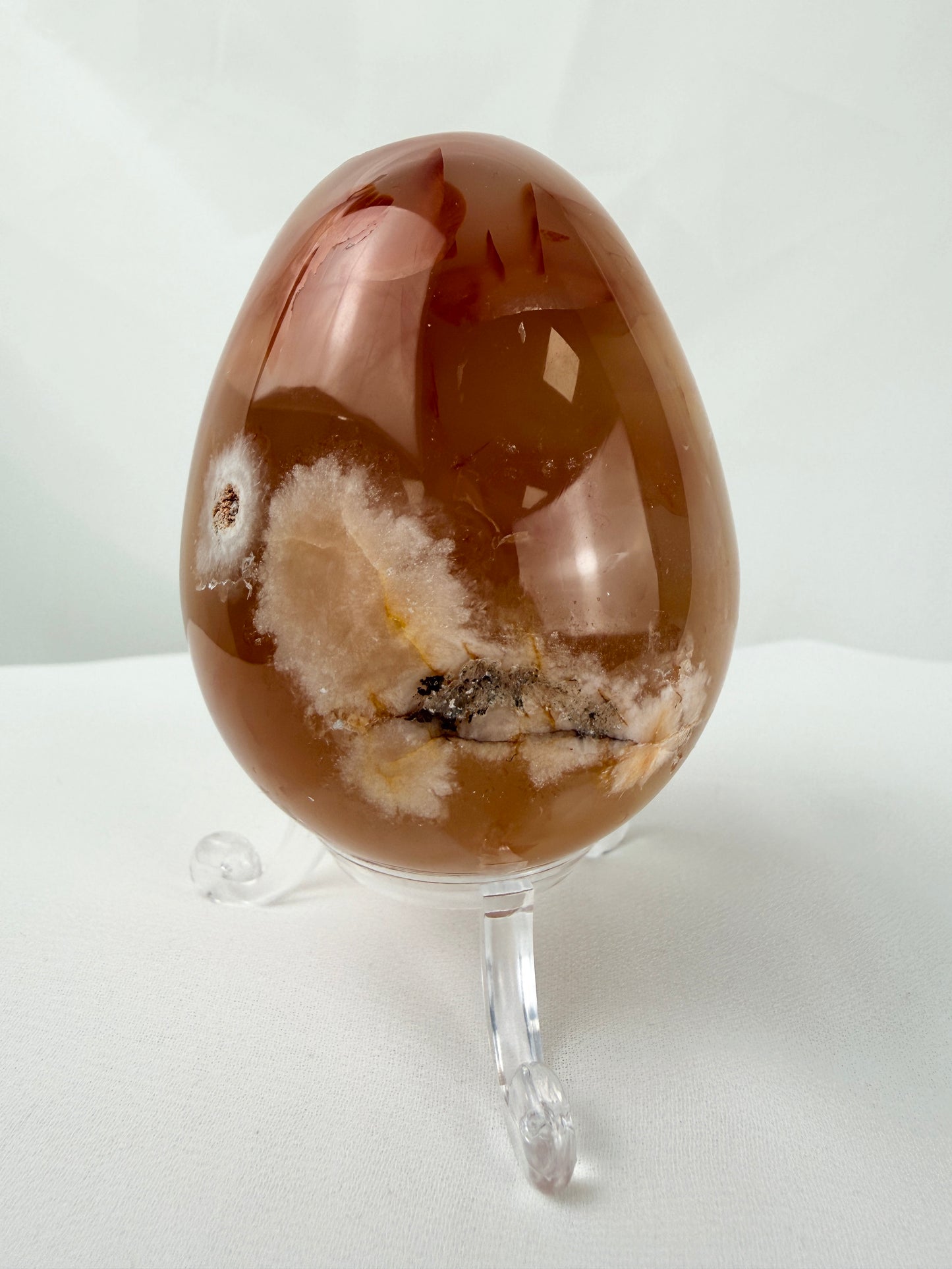 Flower Agate Egg - Madagascar - 0.25kg
