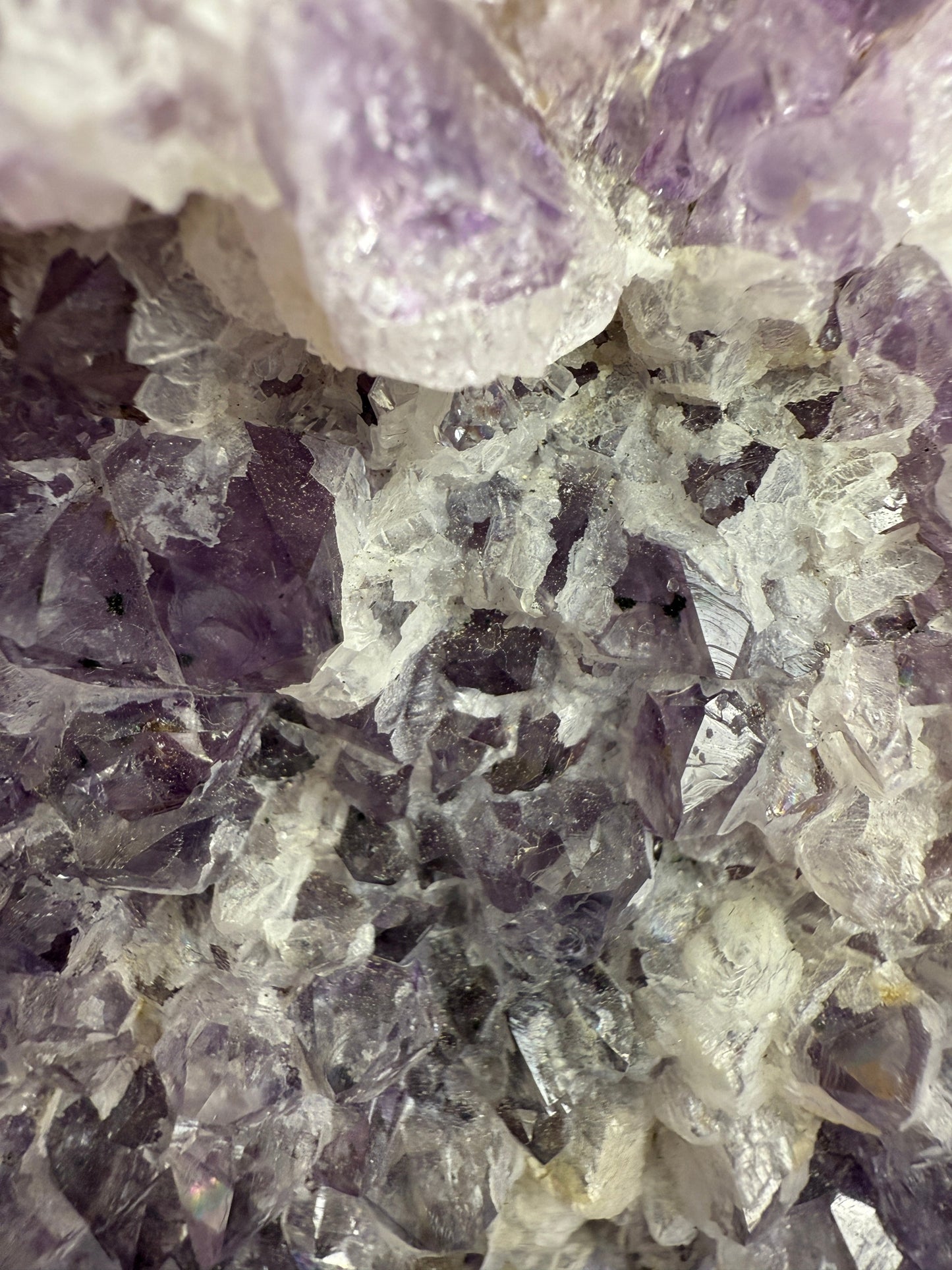 Snowy Amethyst Druze Formation #13
