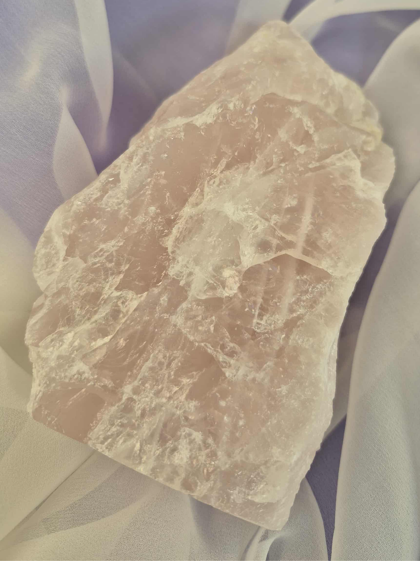 One-Sided Polished Rose Quartz #2