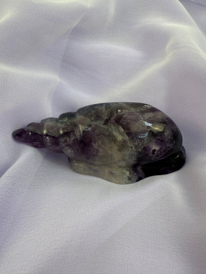 Rainbow Fluorite Conch Shell #5