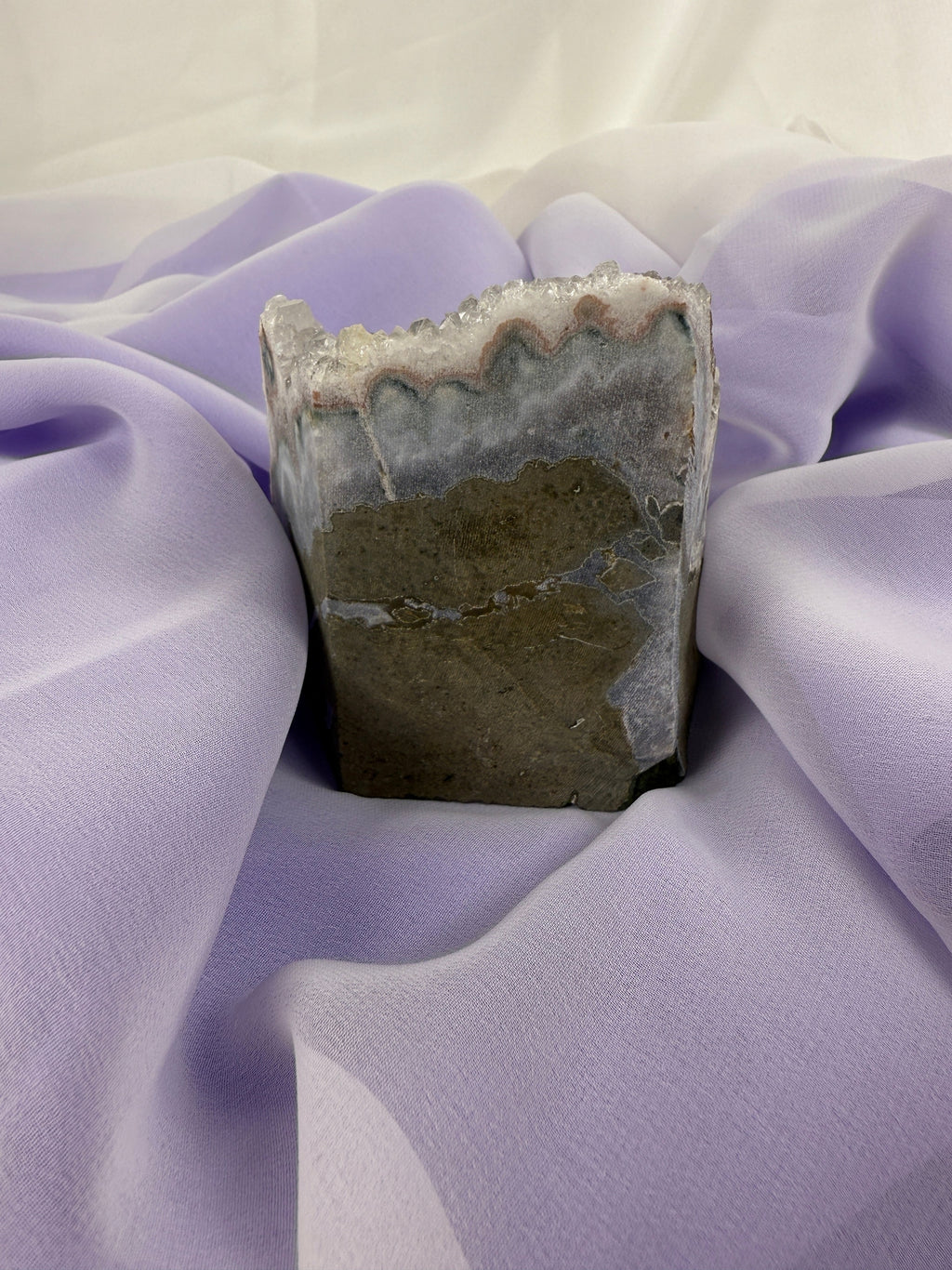 Snowy Amethyst Druze Formation (#6)