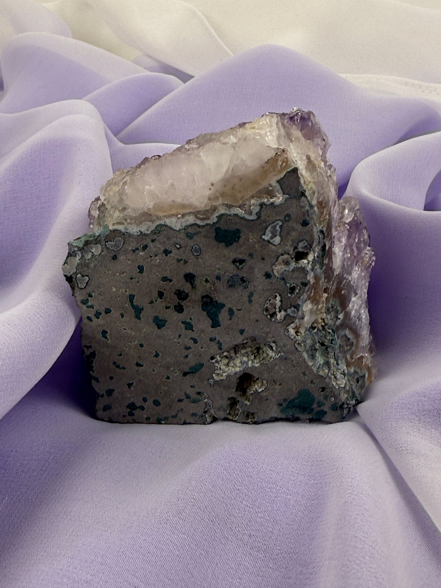 Snowy Amethyst Druze Formation #13