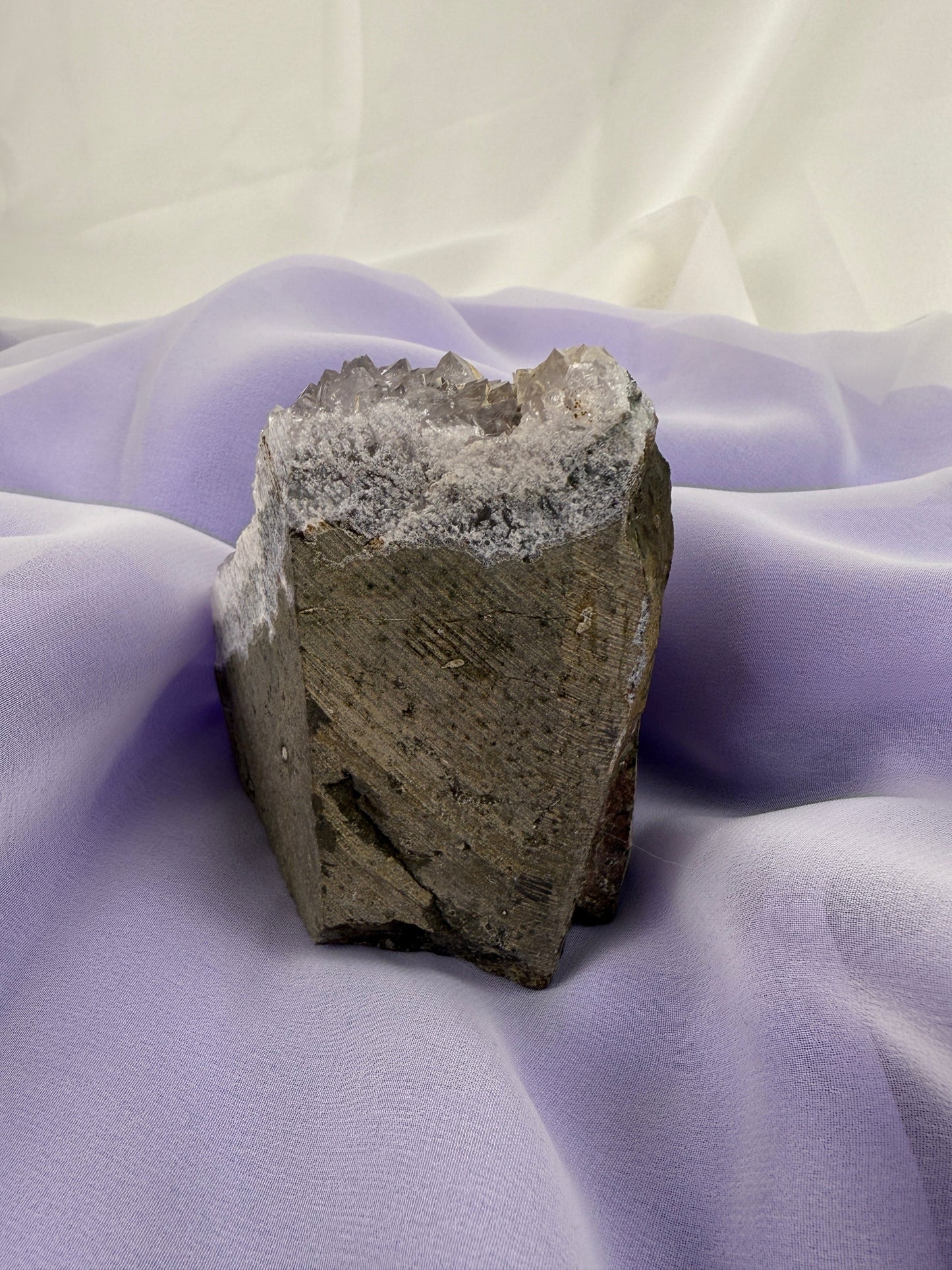 Snowy Amethyst Druze Formation #8