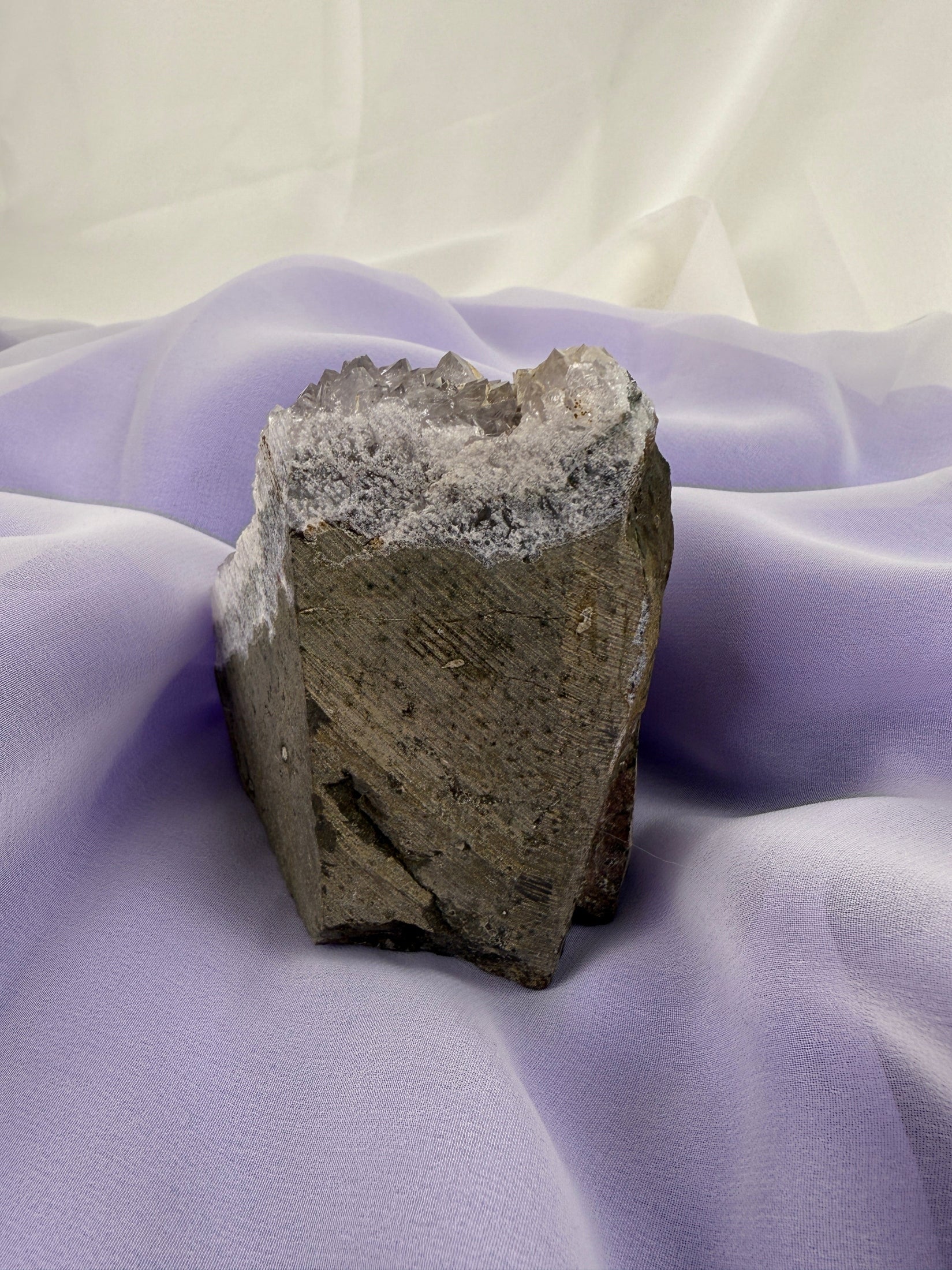 Snowy Amethyst Druze Formation (#8)