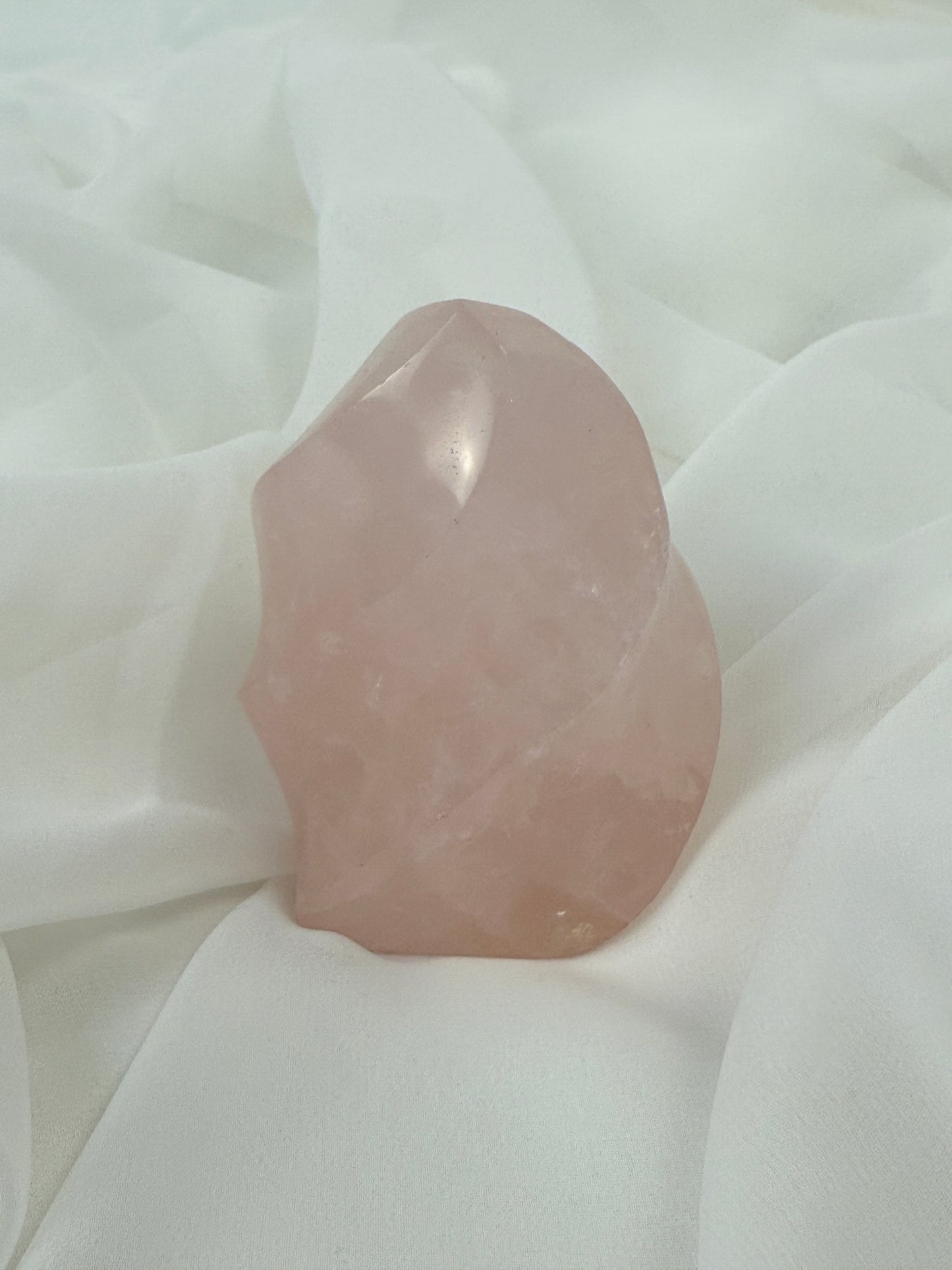 Small Rose Quartz Flame