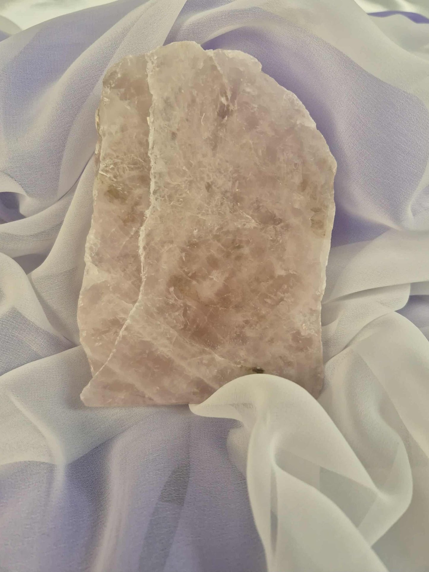 One-Sided Polished Rose Quartz #1