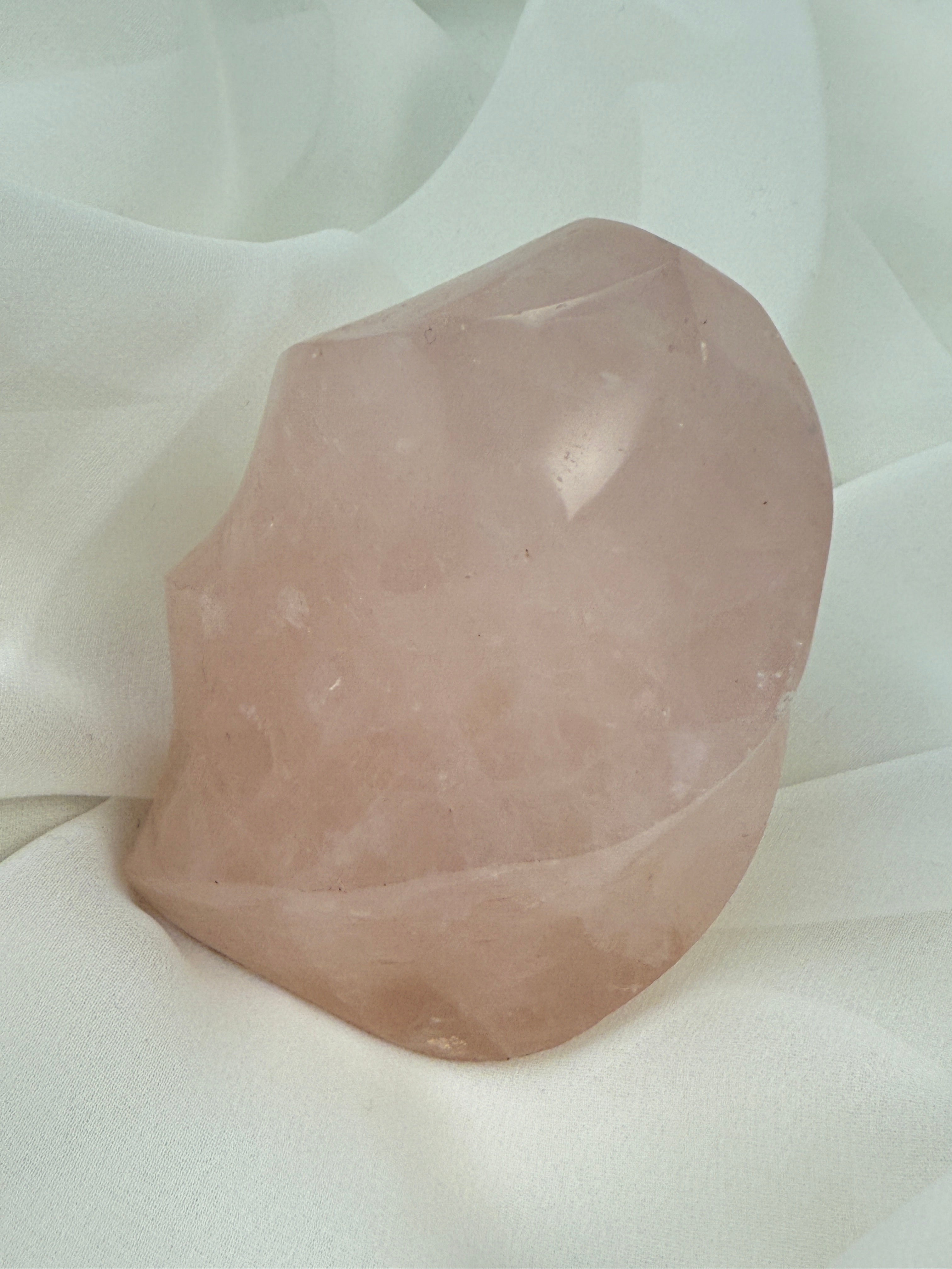 Small Rose Quartz Flame