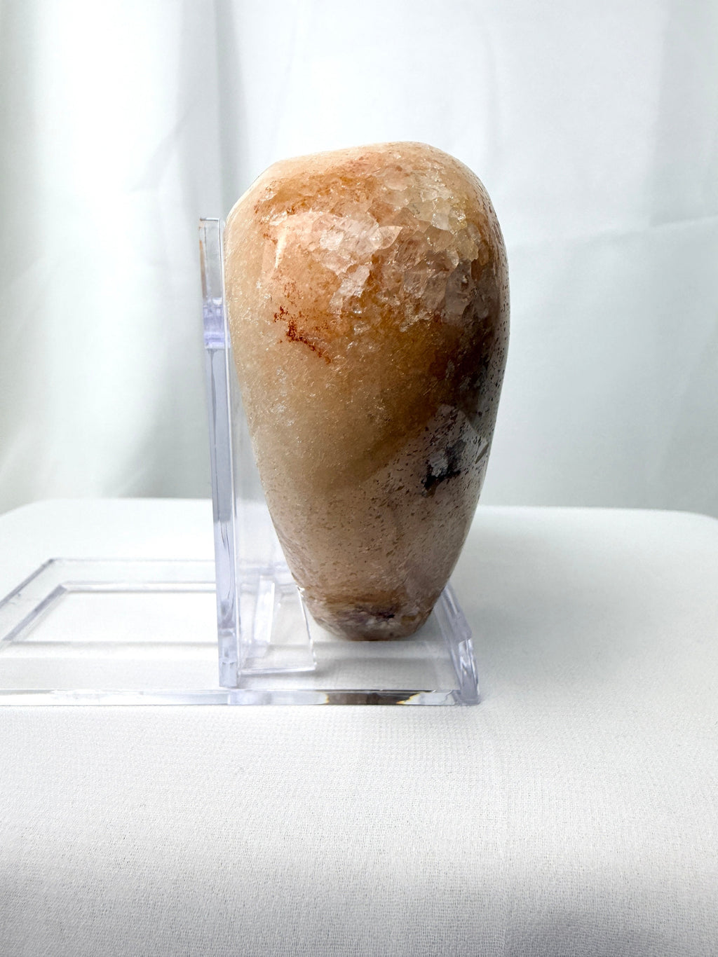 Natural Pink Amethyst Crystal Heart (#1)