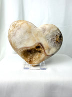 Natural Pink Amethyst Crystal Heart (#2)