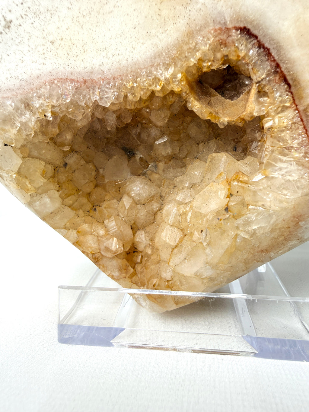 Natural Pink Amethyst Crystal Heart (#2)