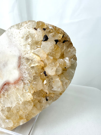 Natural Pink Amethyst Crystal Heart - Brazil - 995g (#2)