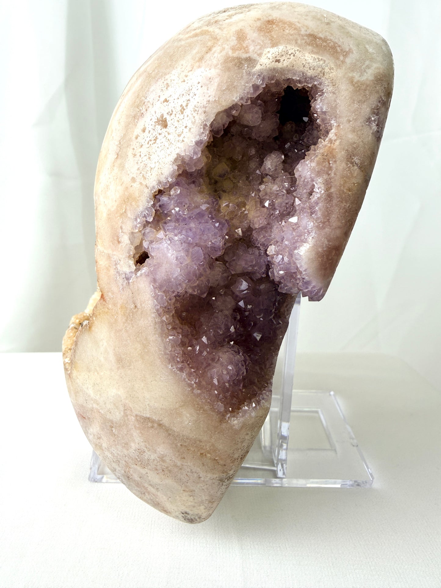 Natural Pink Amethyst Crystal Heart - Brazil - 1385g (#3)