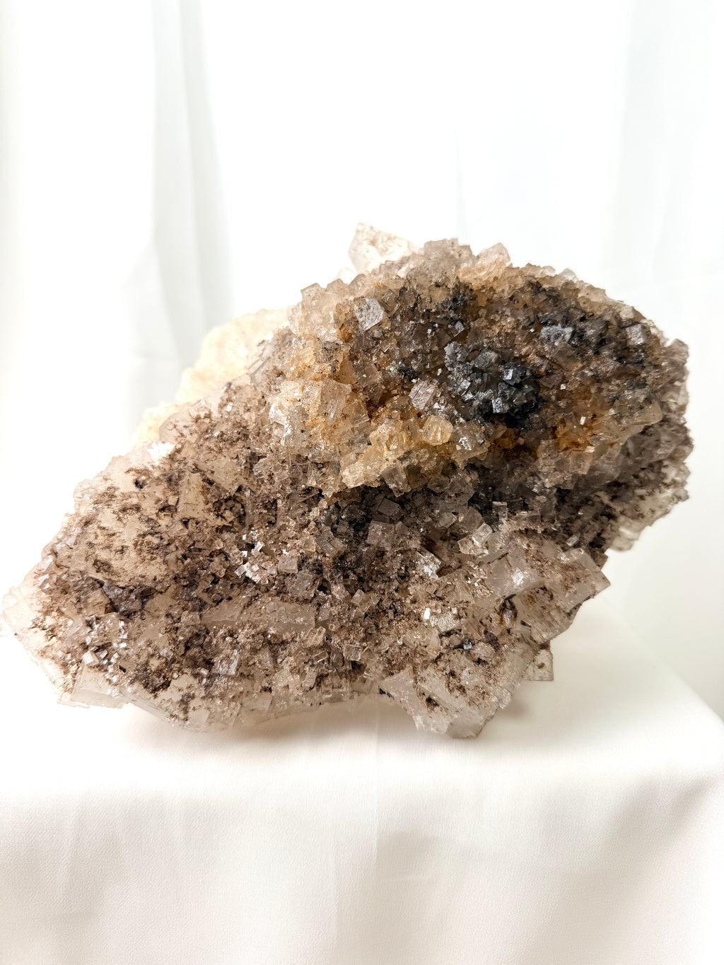 Large Natural Halite Crystal Cluster