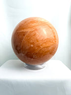 Extra Large Peach Calcite Crystal Sphere