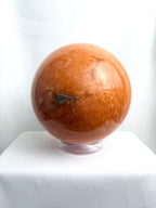 Extra Large Peach Calcite Crystal Sphere