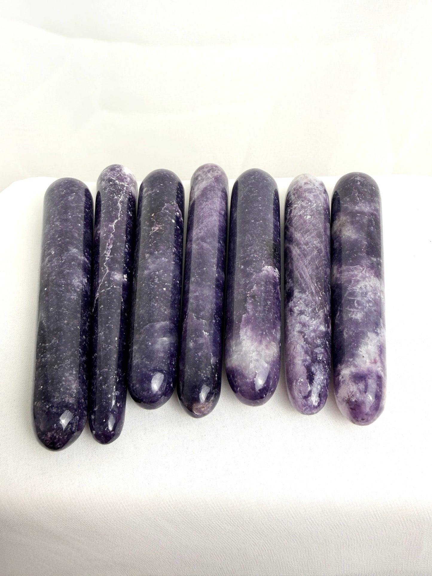 Natural Lepidolite Crystal Wand - Madagascar | 10 - 13cm
