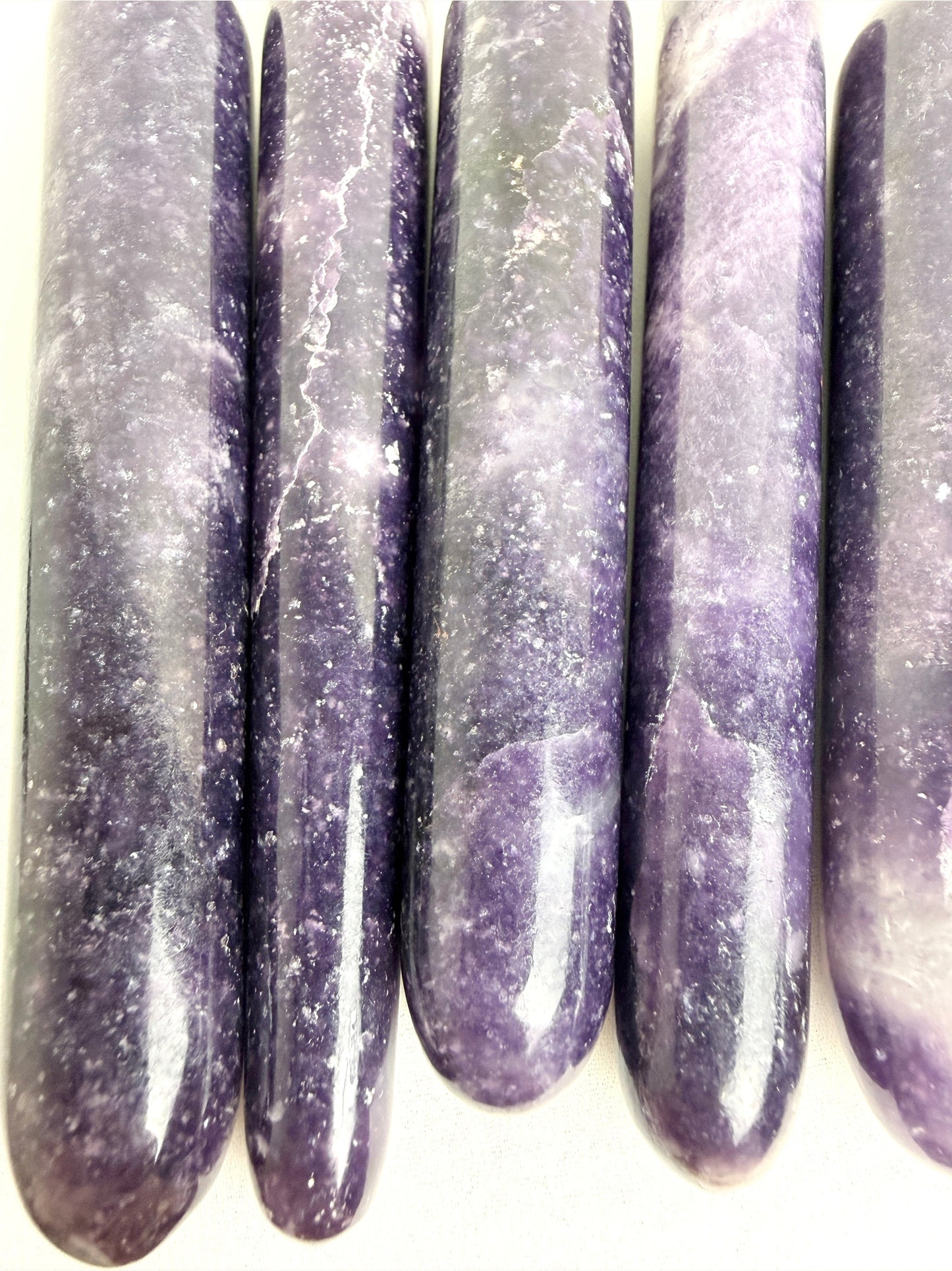 Natural Lepidolite Crystal Wand - Madagascar | 10 - 13cm