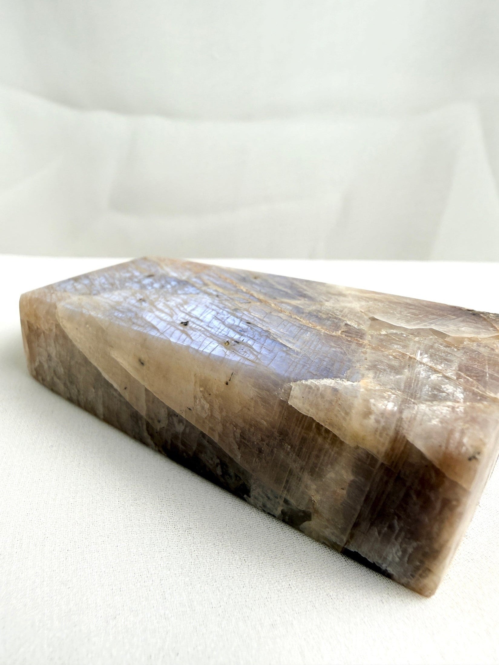 Natural Sunstone Moonstone Crystal Tower