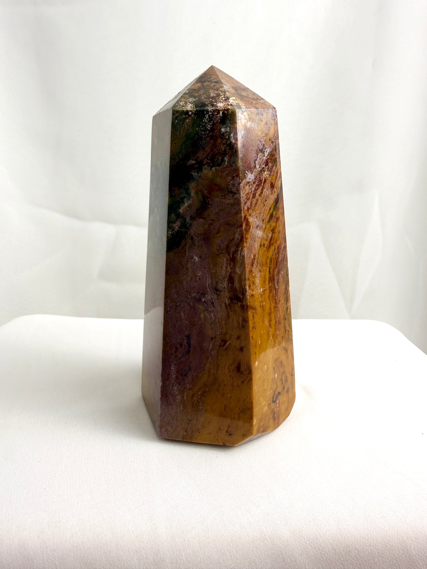 Natural Ocean Jasper Crystal Tower - Madagascar - 0.60kg (#2)