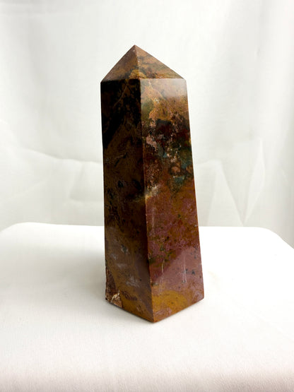 Natural Ocean Jasper Crystal Tower - Madagascar - 0.60kg (#2)