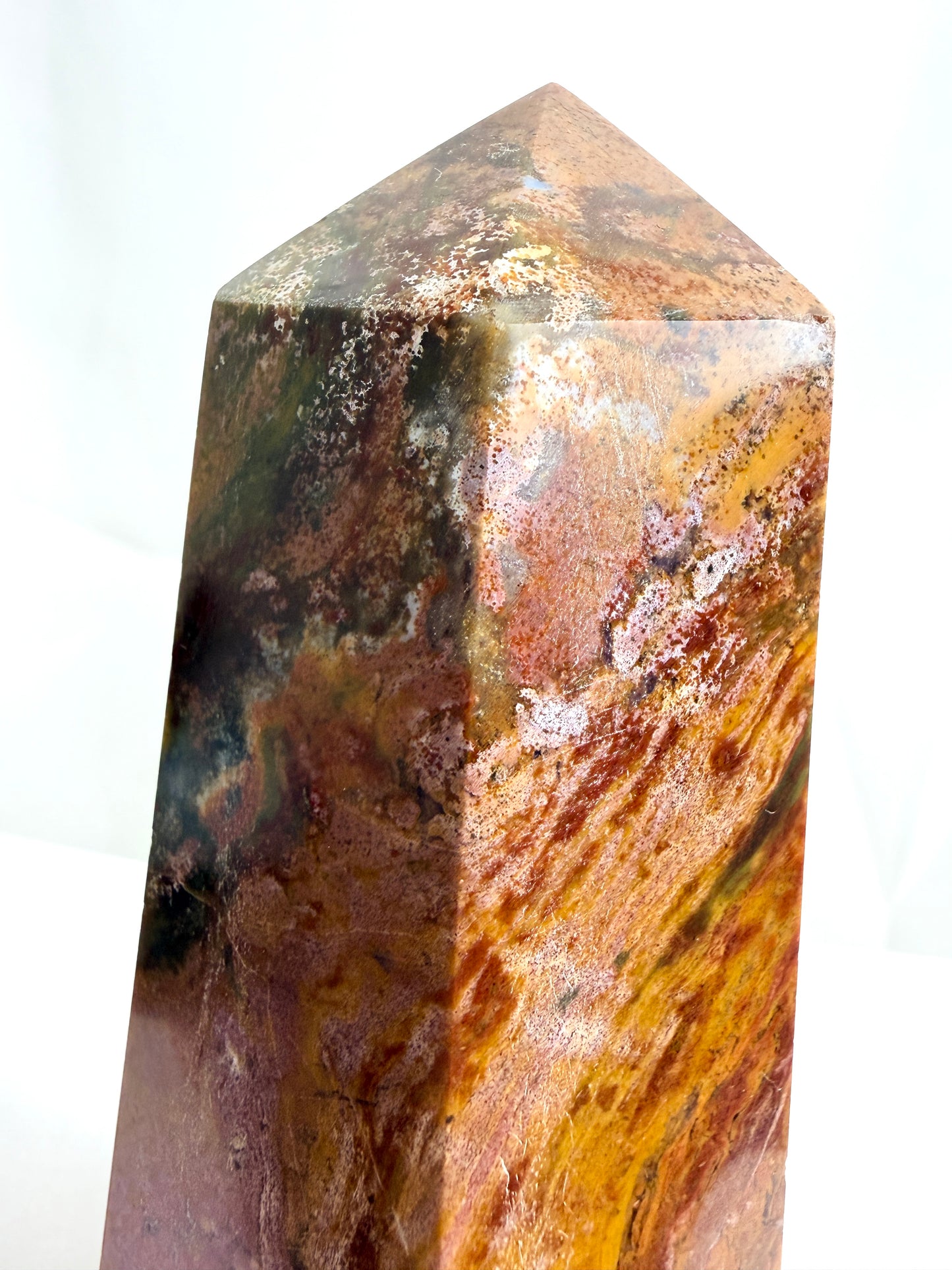 Natural Ocean Jasper Crystal Tower - Madagascar - 0.60kg (#2)