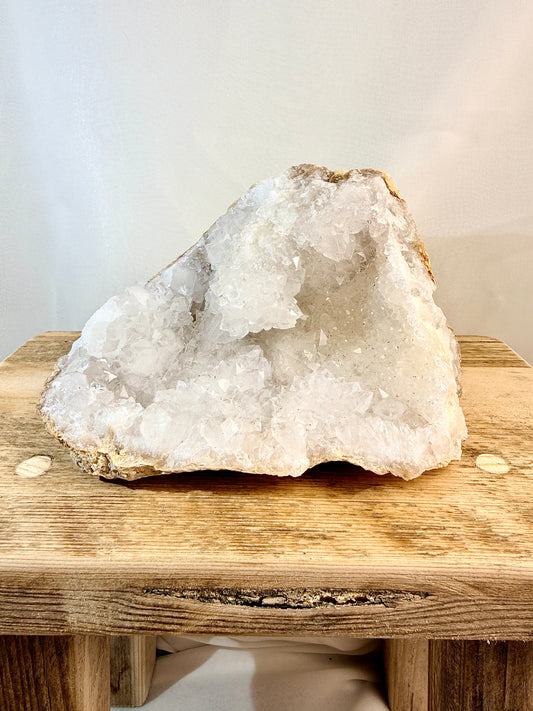 Natural Open Quartz Geode - Morocco - 0.87kg (#2)